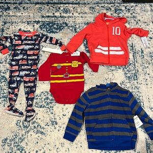 Lot of new with tags boys clothing sizes from 9mo,12mo,2t,3t